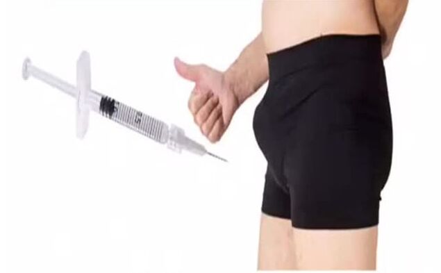Injektion im Penis
